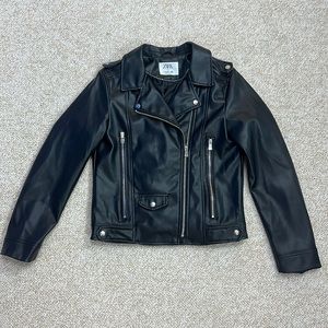 Zara Faux Leather Biker Jacket
